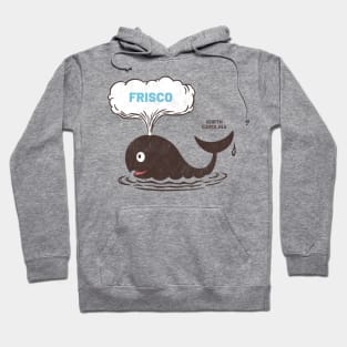 Frisco, NC Summertime Vacationing Whale Spout Hoodie